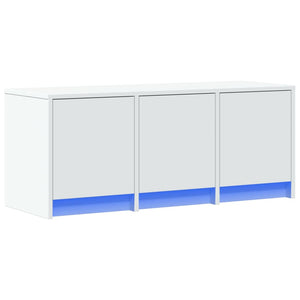 TV-Schrank Weiß mit LED 97cm
