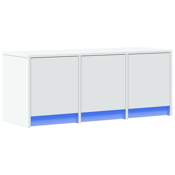 TV-Schrank Weiß mit LED 97cm