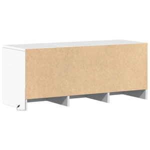 TV-Schrank Weiß mit LED 97cm
