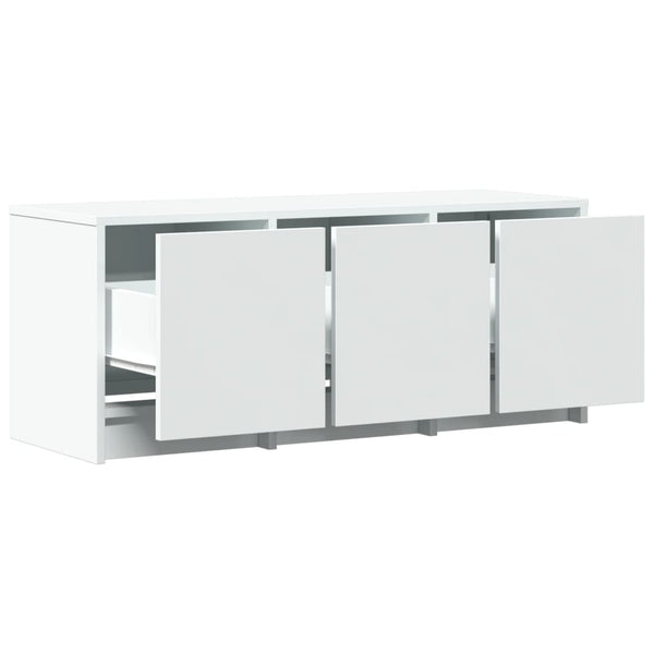 TV-Schrank Weiß mit LED 97cm