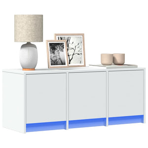TV-Schrank Weiß mit LED 97cm