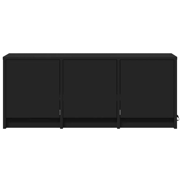 TV-Schrank mit LED Schwarz 97cm