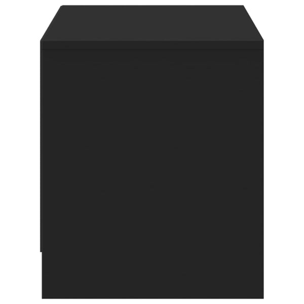 TV-Schrank mit LED Schwarz 97cm