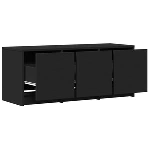 TV-Schrank mit LED Schwarz 97cm