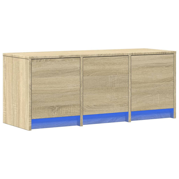 TV-Schrank Sonoma-Eiche mit LED, 97 cm