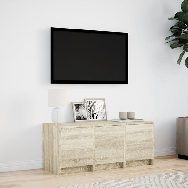 TV-Schrank Sonoma-Eiche mit LED, 97 cm