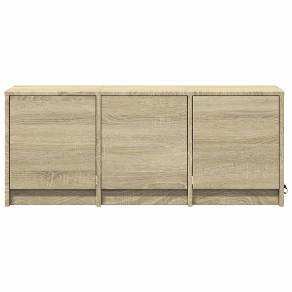 TV-Schrank Sonoma-Eiche mit LED, 97 cm