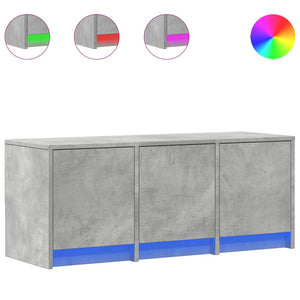 TV-Schrank mit LED Betongrau 97cm