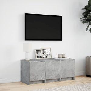 TV-Schrank mit LED Betongrau 97cm