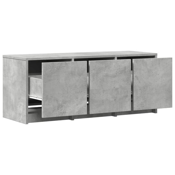 TV-Schrank mit LED Betongrau 97cm