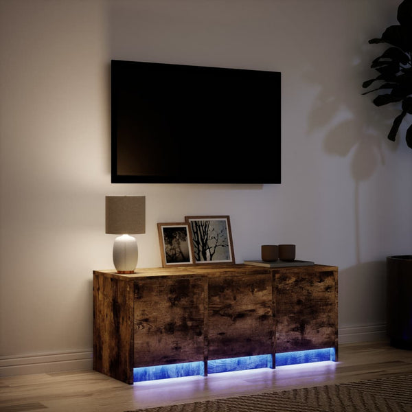 TV-Schrank Räuchereiche mit LED 97cm