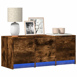 TV-Schrank Räuchereiche mit LED 97cm