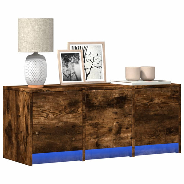 TV-Schrank Räuchereiche mit LED 97cm