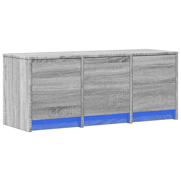 TV-Schrank mit LED Grau Sonoma 97 cm
