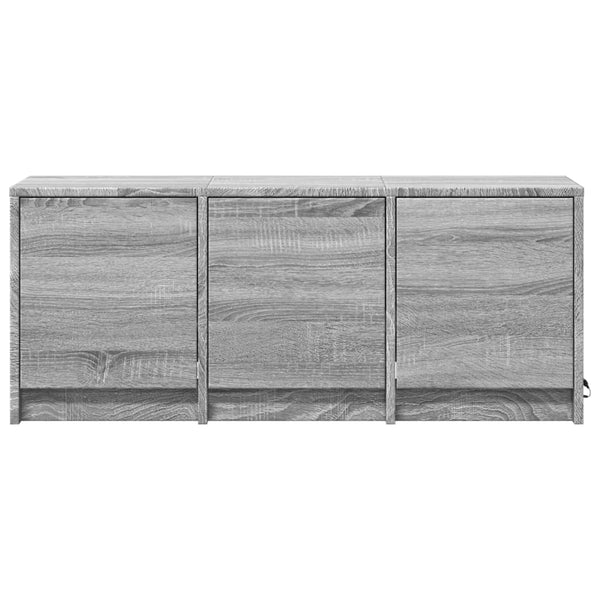 TV-Schrank mit LED Grau Sonoma 97 cm