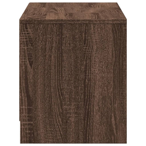TV-Schrank mit LED Braun Eichen-Optik
