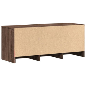 TV-Schrank mit LED Braun Eichen-Optik