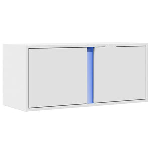 TV-Wandschrank mit LED Weiß 80cm