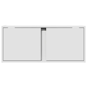 TV-Wandschrank mit LED Weiß 80cm