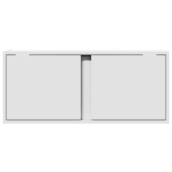 TV-Wandschrank mit LED Weiß 80cm