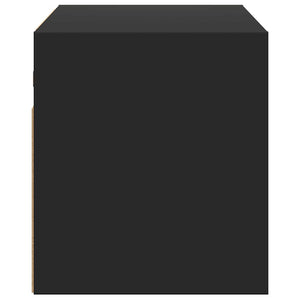 TV-Wandschrank Schwarz mit LED 80cm