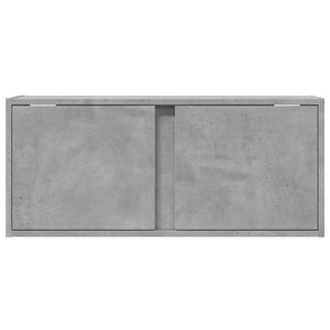 TV-Wandschrank mit LED Betongrau 80cm