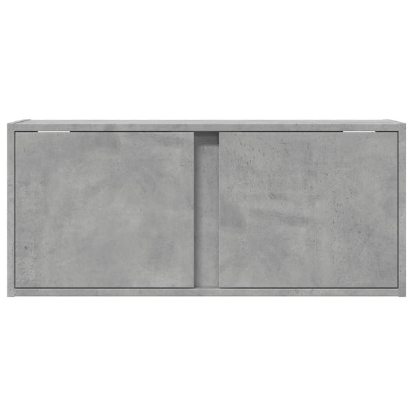 TV-Wandschrank mit LED Betongrau 80cm