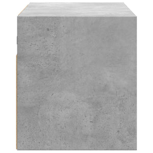 TV-Wandschrank mit LED Betongrau 80cm