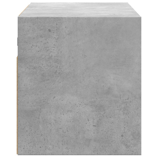 TV-Wandschrank mit LED Betongrau 80cm