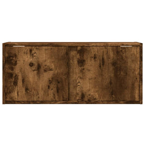 TV-Wandschrank Räuchereiche mit LED 80cm