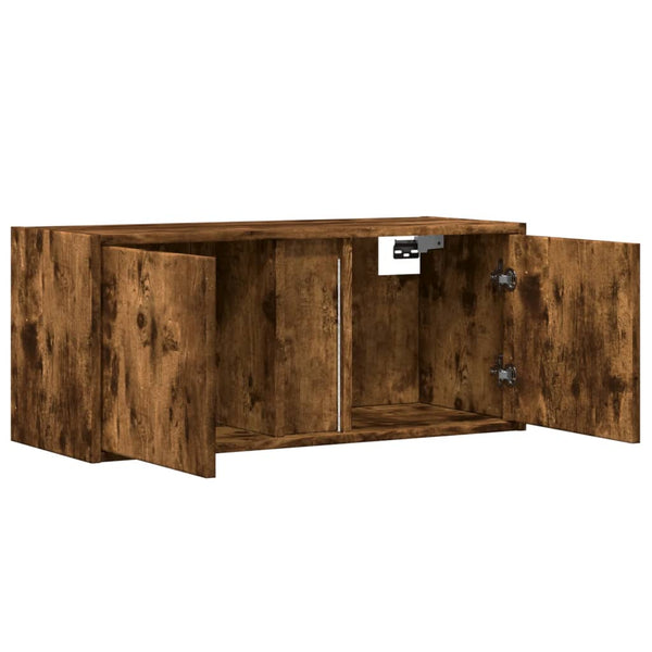 TV-Wandschrank Räuchereiche mit LED 80cm