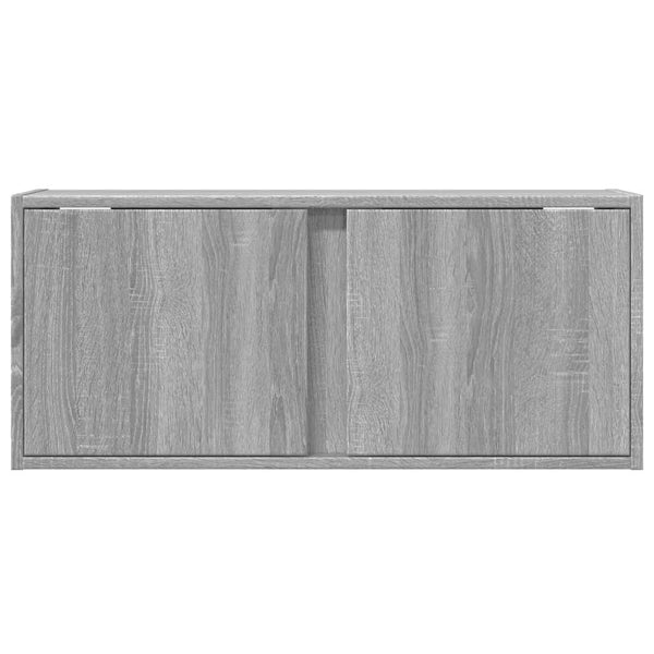 TV-Wandschrank mit LED Grau Sonoma 80 cm
