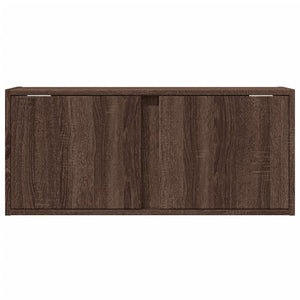 TV-Wandschrank Eichenoptik mit LED-Beleuchtung