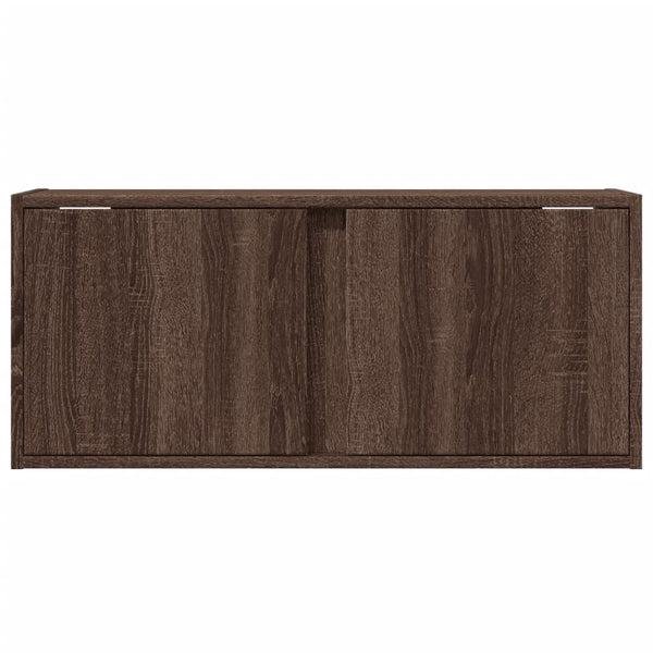TV-Wandschrank Eichenoptik mit LED-Beleuchtung