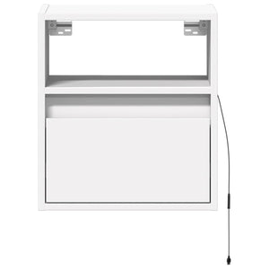 TV-Wandschrank Weiß mit LED-Beleuchtung 41 cm