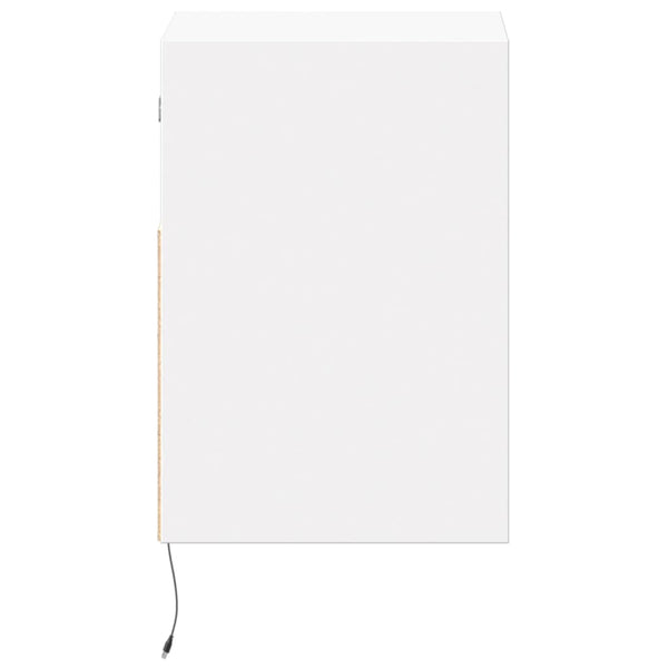 TV-Wandschrank Weiß mit LED-Beleuchtung 41 cm