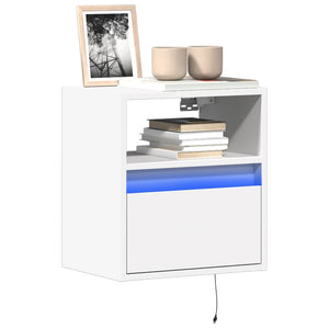 TV-Wandschränke mit LED Weiß 2er Set