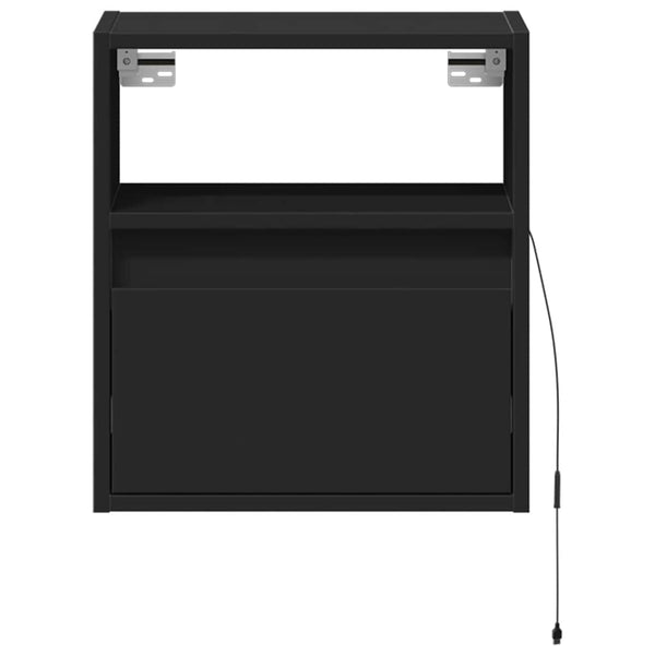 TV-Wandschrank Schwarz mit LED