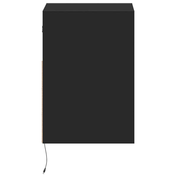 TV-Wandschrank Schwarz mit LED