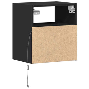 TV-Wandschrank Schwarz mit LED