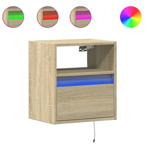 TV-Wandschrank mit LED Sonoma 41 cm