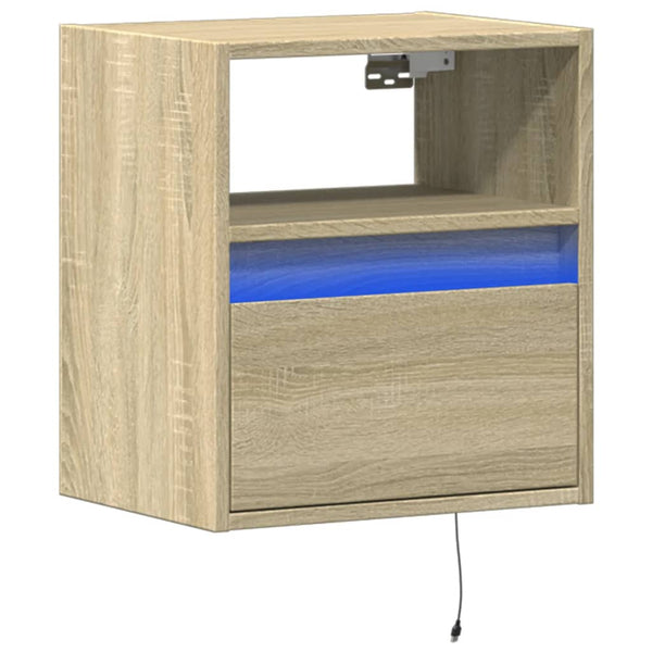 TV-Wandschrank mit LED Sonoma 41 cm