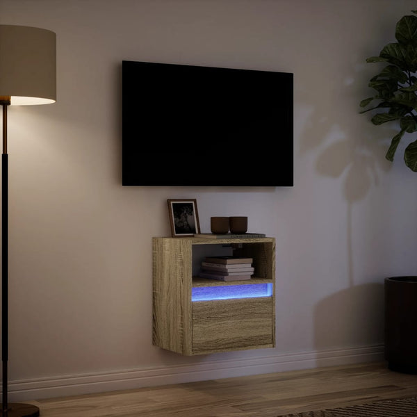 TV-Wandschrank mit LED Sonoma 41 cm