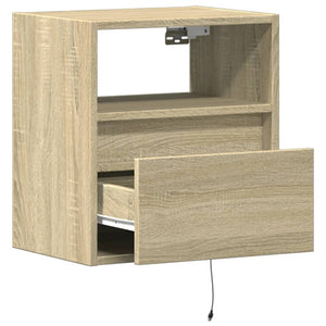 TV-Wandschrank mit LED Sonoma 41 cm