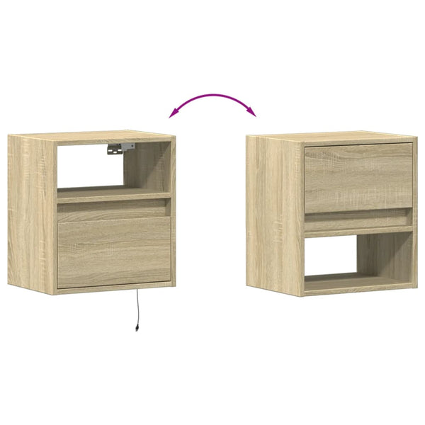 TV-Wandschrank mit LED Sonoma 41 cm