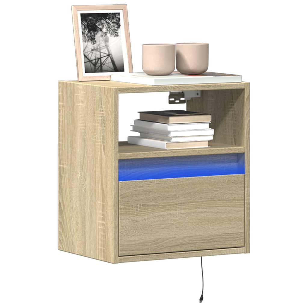 TV-Wandschrank mit LED Sonoma 41 cm