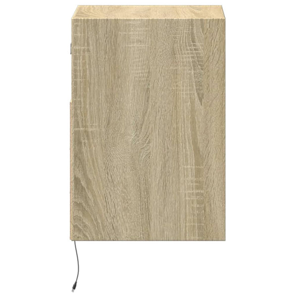 TV-Wandschränke mit LED Sonoma 2er-Set