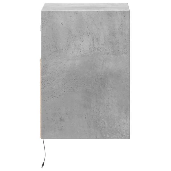TV-Wandschrank mit LED Betongrau 41 cm