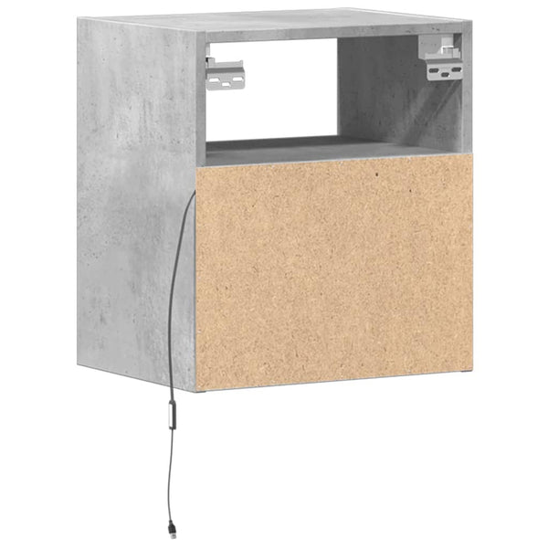 TV-Wandschrank mit LED Betongrau 41 cm