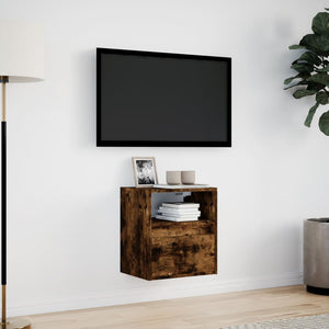 TV-Wandschrank Räuchereiche mit LED